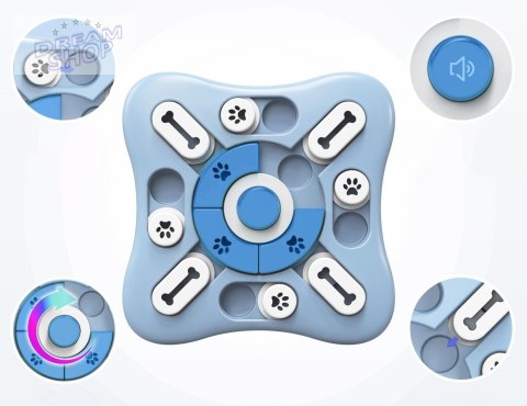 Puzzle dla psa gra zabawka PONGO niebieski Puzzle dla psa gra zabawka PONGO niebieski