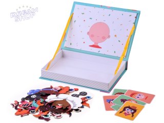 Puzzle magnetyczne Twarze wesołe buźki 55el ZA4409