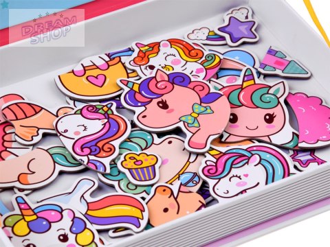 Puzzle magnetyczne bajeczny Jednorożec 39el ZA4406 Puzzle magnetyczne bajeczny Jednorożec 39el ZA4406