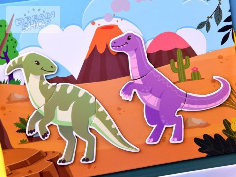 Układanka Puzzle magnetyczne Dinozaur 36el ZA4408 Układanka Puzzle magnetyczne Dinozaur 36el ZA4408