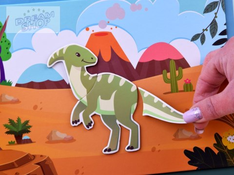 Układanka Puzzle magnetyczne Dinozaur 36el ZA4408 Układanka Puzzle magnetyczne Dinozaur 36el ZA4408
