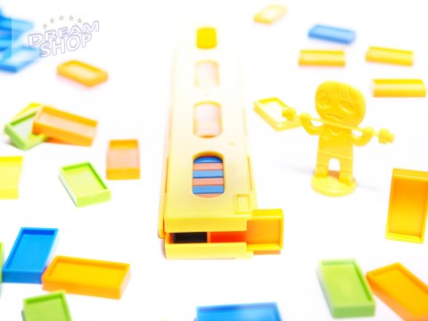 Układanka Domino z pociągiem + dźwięk 80el czerwon