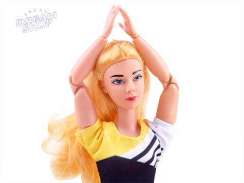 Lalka gimnastyczka ćwiczy joga fitness 30cm ZA4460 Lalka gimnastyczka ćwiczy joga fitness 30cm ZA4460