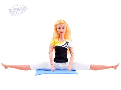 Lalka gimnastyczka ćwiczy joga fitness 30cm ZA4460 Lalka gimnastyczka ćwiczy joga fitness 30cm ZA4460
