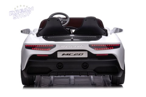Auto Na Akumulator Maserati MC20 Białe Auto Na Akumulator Maserati MC20 Białe