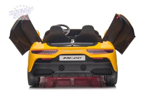 Auto Na Akumulator Maserati MC20 Żółte Auto Na Akumulator Maserati MC20 Żółte