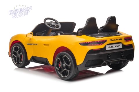 Auto Na Akumulator Maserati MC20 Żółte Auto Na Akumulator Maserati MC20 Żółte