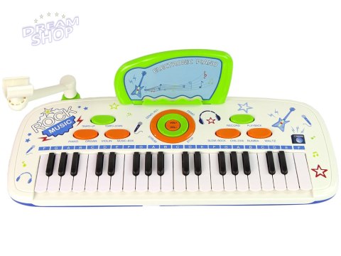 Elektryczne Pianino Keyboard Dla Dzieci Niebieski Nuty USB MP3 Elektryczne Pianino Keyboard Dla Dzieci Niebieski Nuty USB MP3