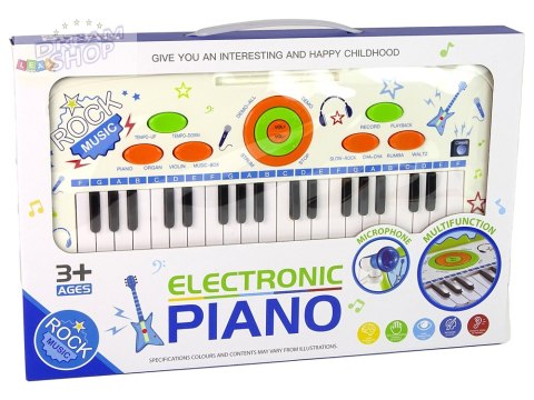 Elektryczne Pianino Keyboard Dla Dzieci Niebieski Nuty USB MP3 Elektryczne Pianino Keyboard Dla Dzieci Niebieski Nuty USB MP3