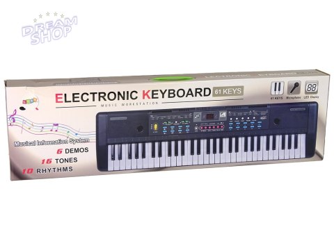 Keyboard MQ-6112 Mikrofon Uchwyt Na Nuty 61 Klawiszy Keyboard MQ-6112 Mikrofon Uchwyt Na Nuty 61 Klawiszy