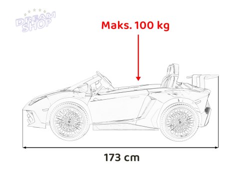 Pojazd Lamborghini Aventador SV Biały Pojazd Lamborghini Aventador SV Biały