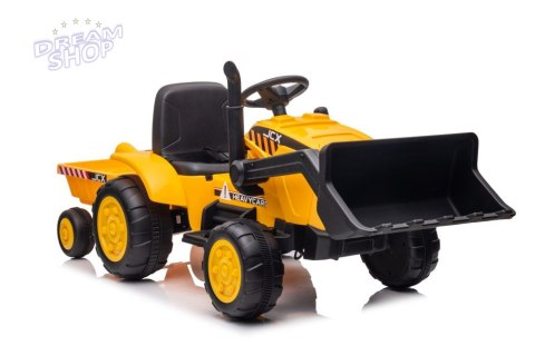 Traktor Na Akumulator Z Przyczepą S617 Żółty Traktor Na Akumulator Z Przyczepą S617 Żółty