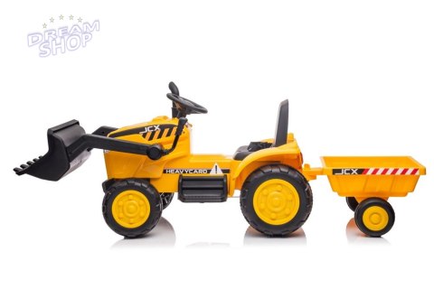 Traktor Na Akumulator Z Przyczepą S617 Żółty Traktor Na Akumulator Z Przyczepą S617 Żółty