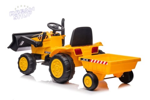Traktor Na Akumulator Z Przyczepą S617 Żółty Traktor Na Akumulator Z Przyczepą S617 Żółty