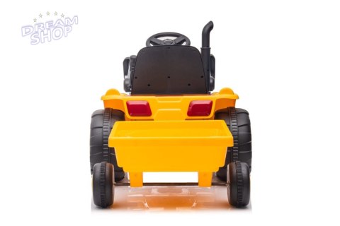 Traktor Na Akumulator Z Przyczepą S617 Żółty Traktor Na Akumulator Z Przyczepą S617 Żółty