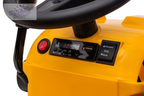 Traktor Na Akumulator Z Przyczepą S617 Żółty Traktor Na Akumulator Z Przyczepą S617 Żółty