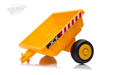 Traktor Na Akumulator Z Przyczepą S617 Żółty Traktor Na Akumulator Z Przyczepą S617 Żółty
