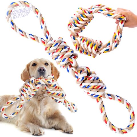 Zabawka szarpak z supłami dla psa WALLY 60 cm Zabawka szarpak z supłami dla psa WALLY 60 cm