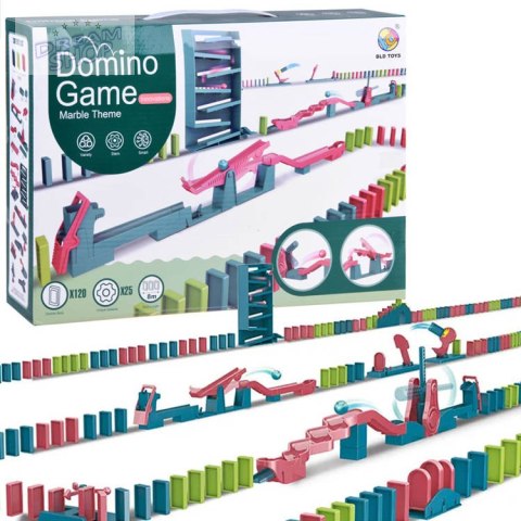 Gra Domino klocki układanka przeszkody GR0605 Gra Domino klocki układanka przeszkody GR0605