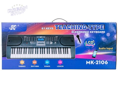 Keyboard Organy 61 Klawiszy Zasilacz Mikrofon MK-2106 Keyboard Organy 61 Klawiszy Zasilacz Mikrofon MK-2106