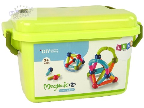 Klocki Magnetyczne Konstrukcyjne Edukacyjne Kuferek 68 Elementów Klocki Magnetyczne Konstrukcyjne Edukacyjne Kuferek 68 Elementów