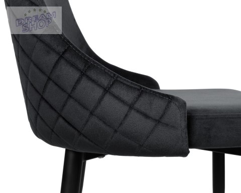 Krzesło VERMONT czarne Velvet Krzesło VERMONT czarne Velvet