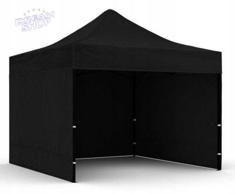 Pawilon handlowy ekspresowy 3x3 m czarny 3 ściany Pawilon handlowy ekspresowy 3x3 m czarny 3 ściany