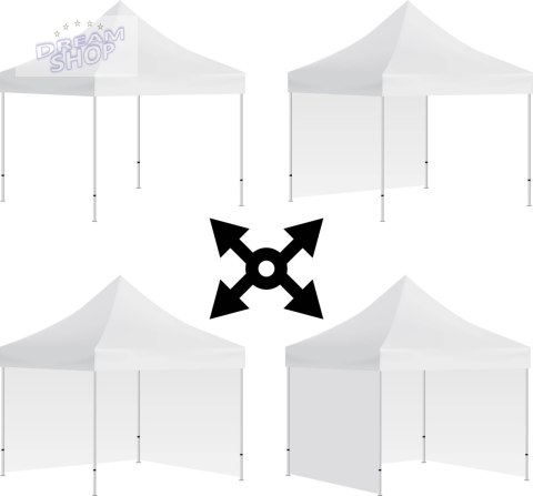 Pawilon handlowy ekspresowy 3x3 m czarny 3 ściany Pawilon handlowy ekspresowy 3x3 m czarny 3 ściany