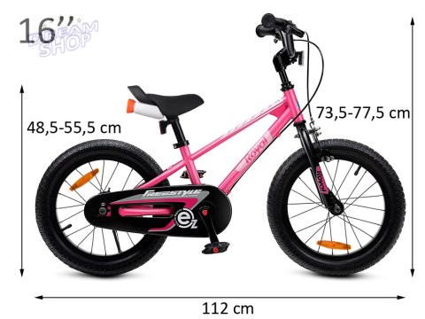 RoyalBaby 2w1 Rower + biegówka 16 Freestyle RO0154 RoyalBaby 2w1 Rower + biegówka 16 Freestyle RO0154