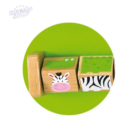 Sensoryczna Drewniana Tablica Manipulacyjna Viga Toys Krokodyl