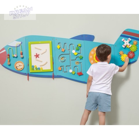 Sensoryczna Edukacyjna Tablica Drewniana Manipulacyjna Viga Samolot Sensoryczna Edukacyjna Tablica Drewniana Manipulacyjna Viga Samolot