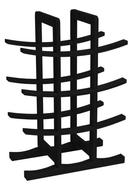 Stojak na wino bambusowy TODGAR czarny