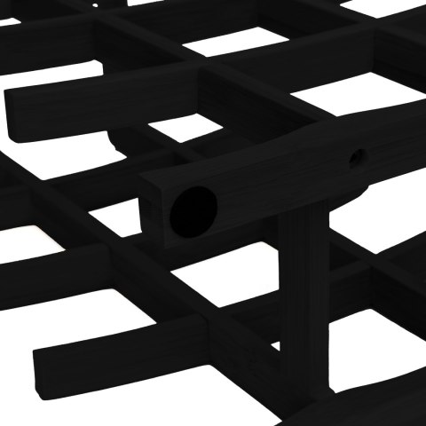 Stojak na wino bambusowy TODGAR czarny