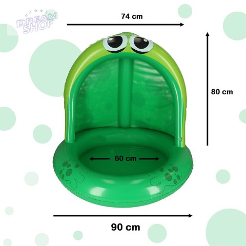 Basen dmuchany ponton z daszkiem żaba żabka 95cm
