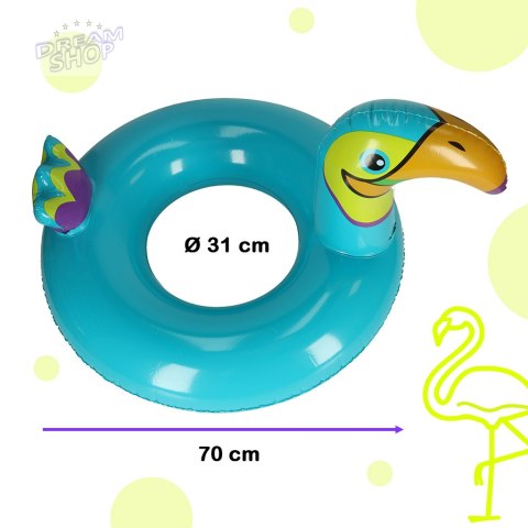 Koło dmuchane do pływania kółko dla dzieci tukan 70cm Koło dmuchane do pływania kółko dla dzieci tukan 70cm