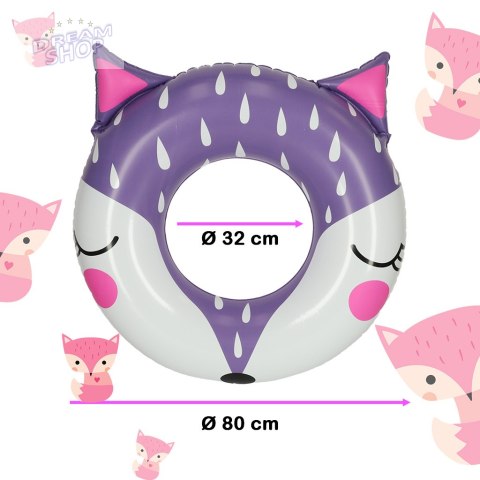 Koło do pływania kółko dla dzieci 80cm lisek Koło do pływania kółko dla dzieci 80cm lisek
