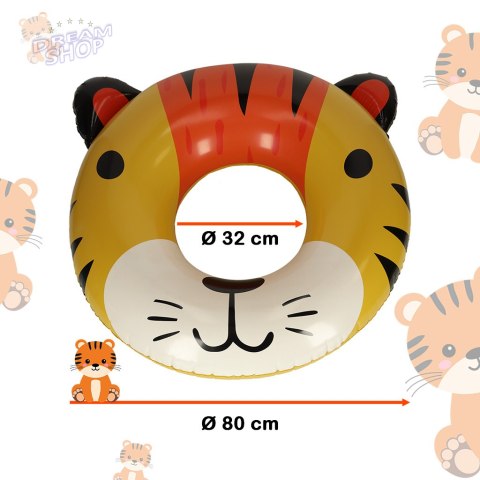 Koło do pływania kółko dla dzieci 80cm tygrysek