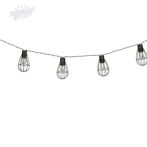 Lampki ogrodowe solarne żarówki girlanda loft 10LED Lampki ogrodowe solarne żarówki girlanda loft 10LED