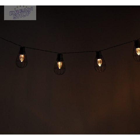 Lampki ogrodowe solarne żarówki girlanda loft 10LED Lampki ogrodowe solarne żarówki girlanda loft 10LED