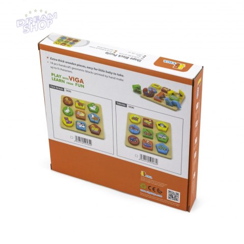 Puzzle Edukacyjne Drewniane Viga Zwierzęta Puzzle Edukacyjne Drewniane Viga Zwierzęta