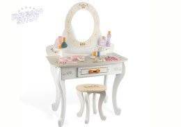 Toaletka Drewniana Biała Księżniczka Dla Dziewczynki