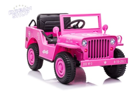 Auto Na Akumulator JH-103 Różowe 4x4