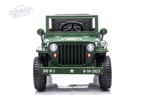 Auto Na Akumulator JH-103 Wojskowa Zieleń 4x4