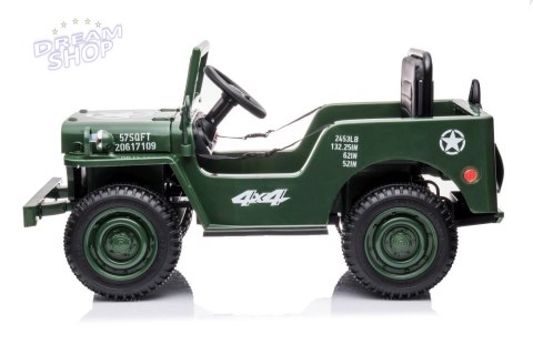 Auto Na Akumulator JH-103 Wojskowa Zieleń 4x4