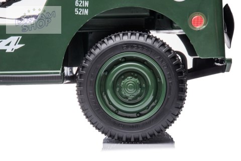 Auto Na Akumulator JH-103 Wojskowa Zieleń 4x4