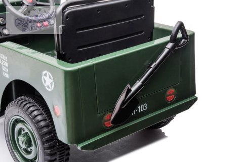 Auto Na Akumulator JH-103 Wojskowa Zieleń 4x4