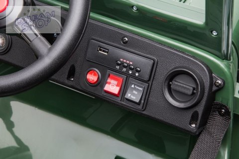 Auto Na Akumulator JH-103 Wojskowa Zieleń 4x4