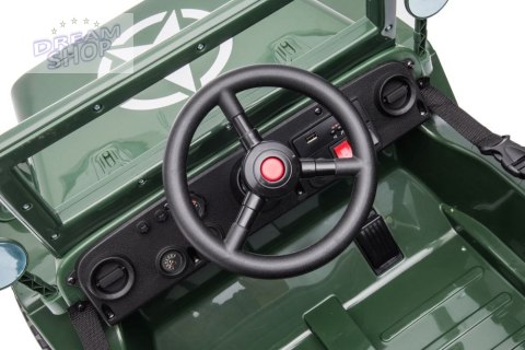 Auto Na Akumulator JH-103 Wojskowa Zieleń 4x4