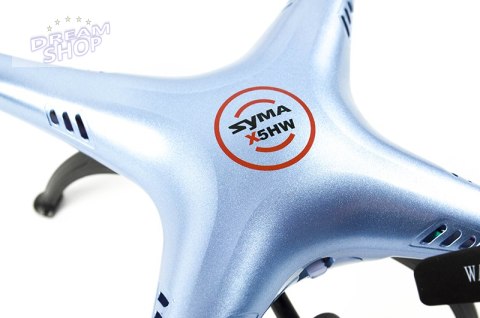 Dron RC Syma X5HW 2,4GHz Kamera Wi-Fi niebieski