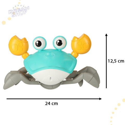 Krab pełzający interaktywny z dźwiękiem zielony Krab pełzający interaktywny z dźwiękiem zielony